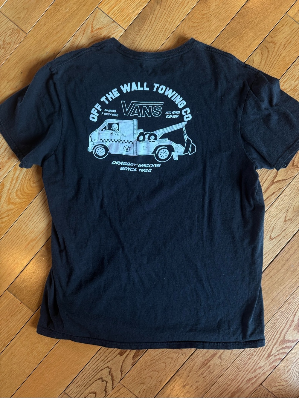 Vans Black Short-Sleeve Graphic Tee - Large